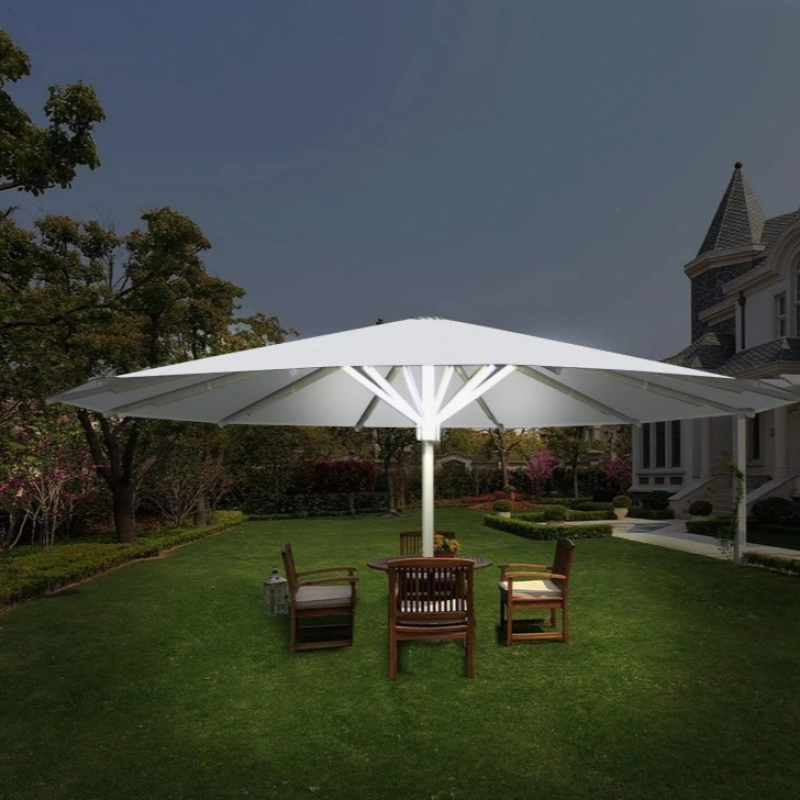 Outdoor Furniture Supplier - 7M Outdoor Furniture LED Umbrella Parasol