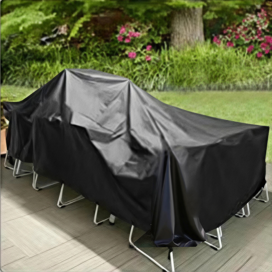 Outdoor Furniture Lowes - Durable Pure Black PVC Waterproof and