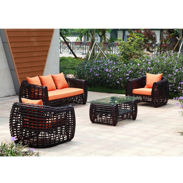 Outdoor Furniture Factory - Factory Directly Supply Brown Rattan Garden