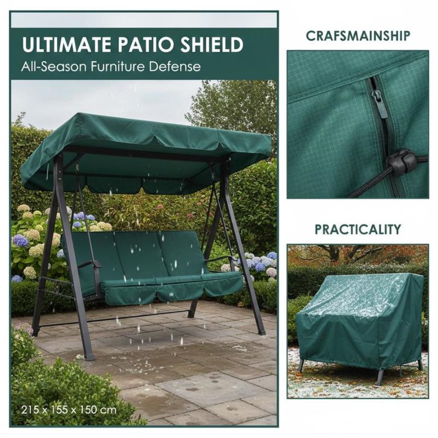 Patio 3 Seater Swing Chair Ben - đánh giá và giá Outdoor Furniture Covers Waterproof