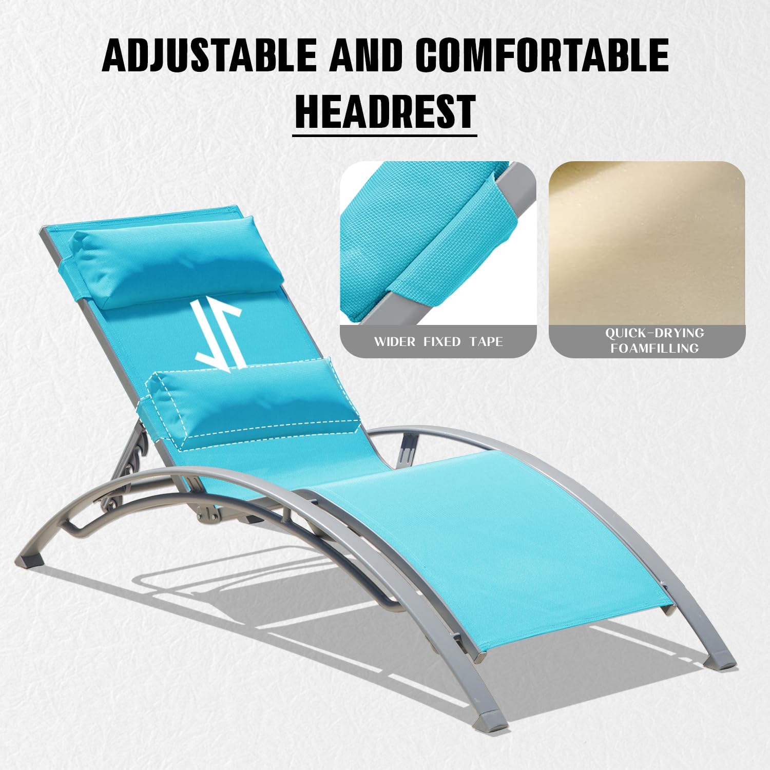 Aluminum Outdoor Sun Loungers  - đánh giá và giá Deck Chair Lounger