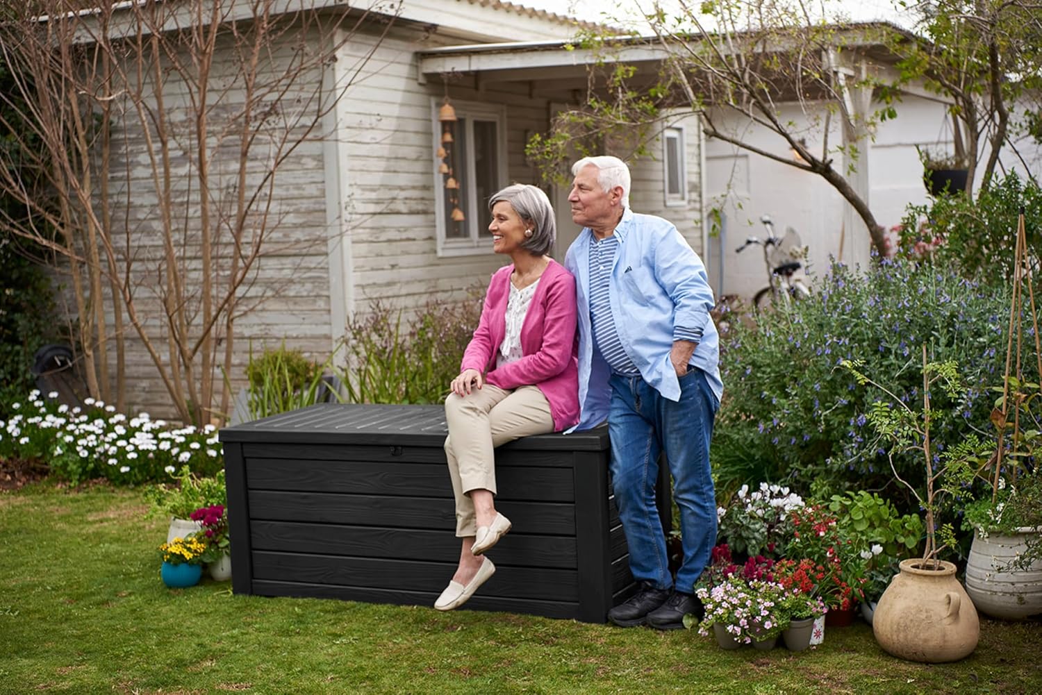 150 Gallon Outdoor Storage Box - đánh giá và giá Outdoor Furniture With Storage For Cushions