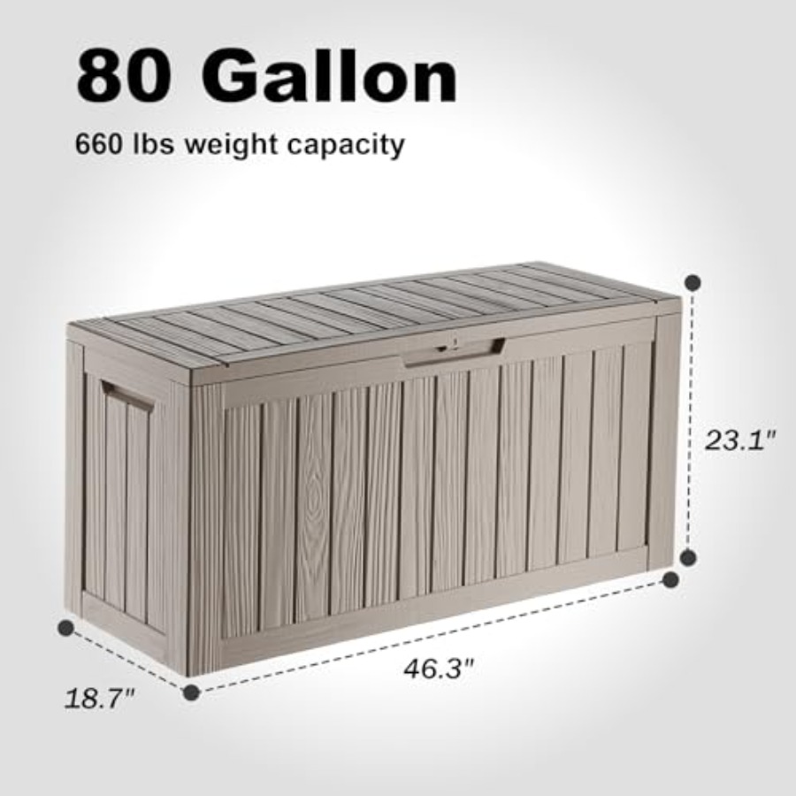 Outdoor Deck Box Waterproof Re - đánh giá và giá Outdoor Furniture With Storage For Cushions