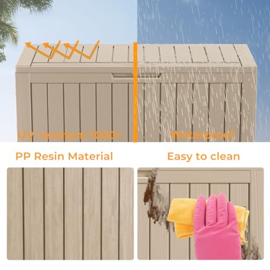 Outdoor Deck Box Waterproof Re - đánh giá và giá Outdoor Furniture With Storage For Cushions