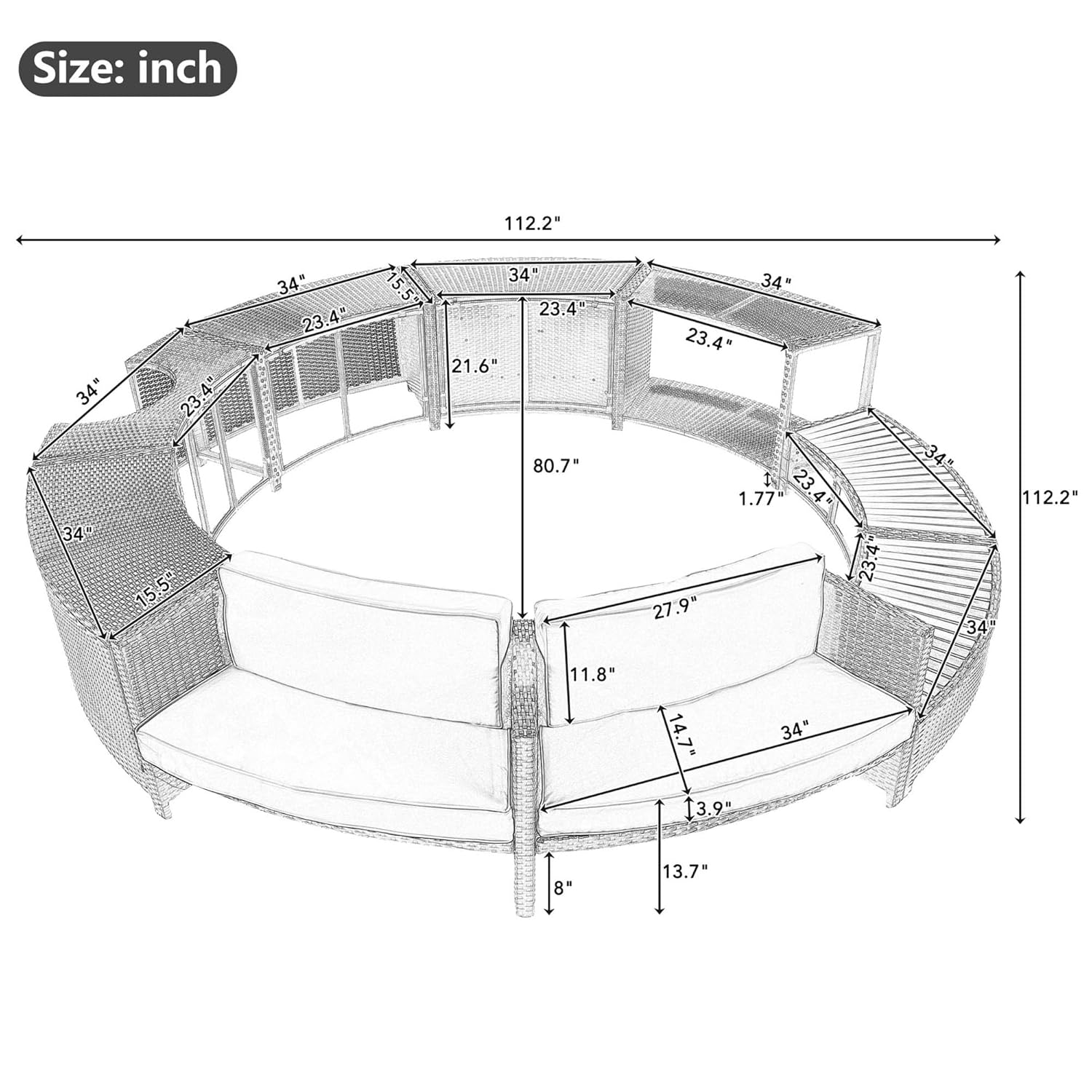 Rattan Patio Sofa Set with Sto - đánh giá và giá Outdoor Furniture With Storage For Cushions