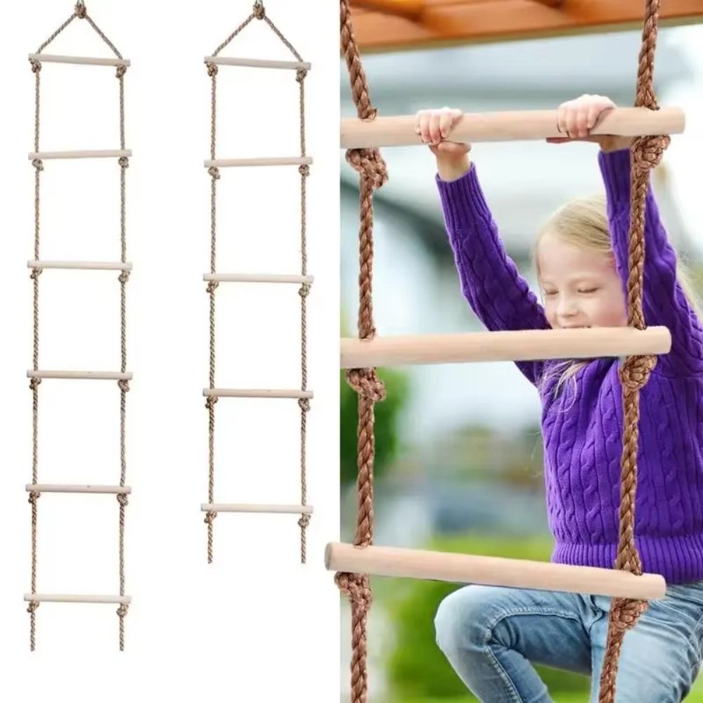 Swing Rope Climbing Ladder wit - đánh giá và giá Outdoor Furniture Upholstery