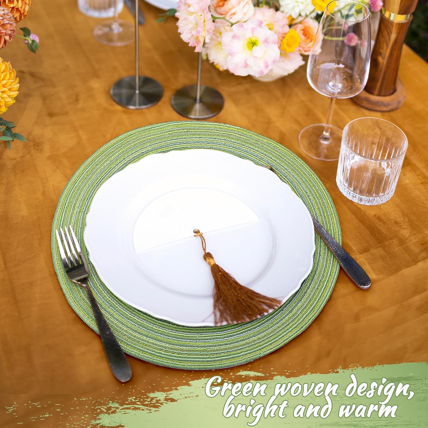 Sage Green Woven Placemats And - đánh giá và giá Outdoor Furniture Rh