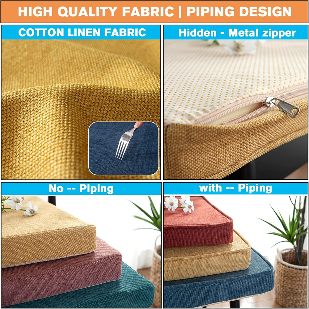 Single Piping Long Bench Cushi - đánh giá và giá Outdoor Furniture Upholstery