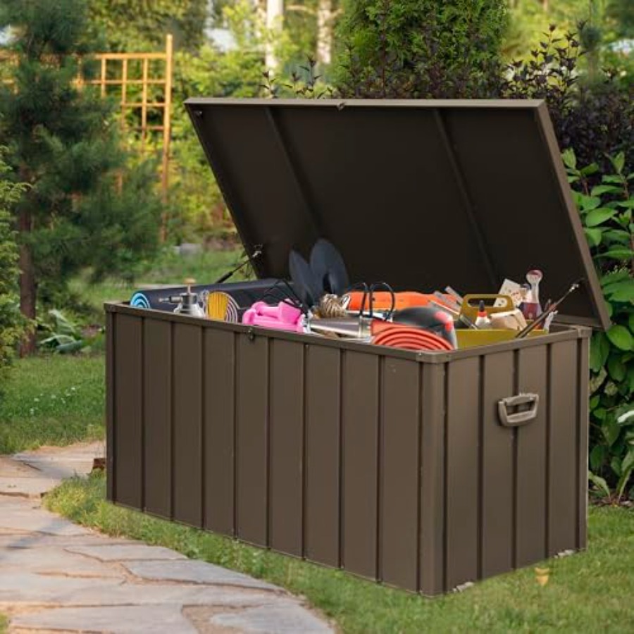 160 Gallon Deck Box Outdoor St - đánh giá và giá Outdoor Furniture With Storage For Cushions