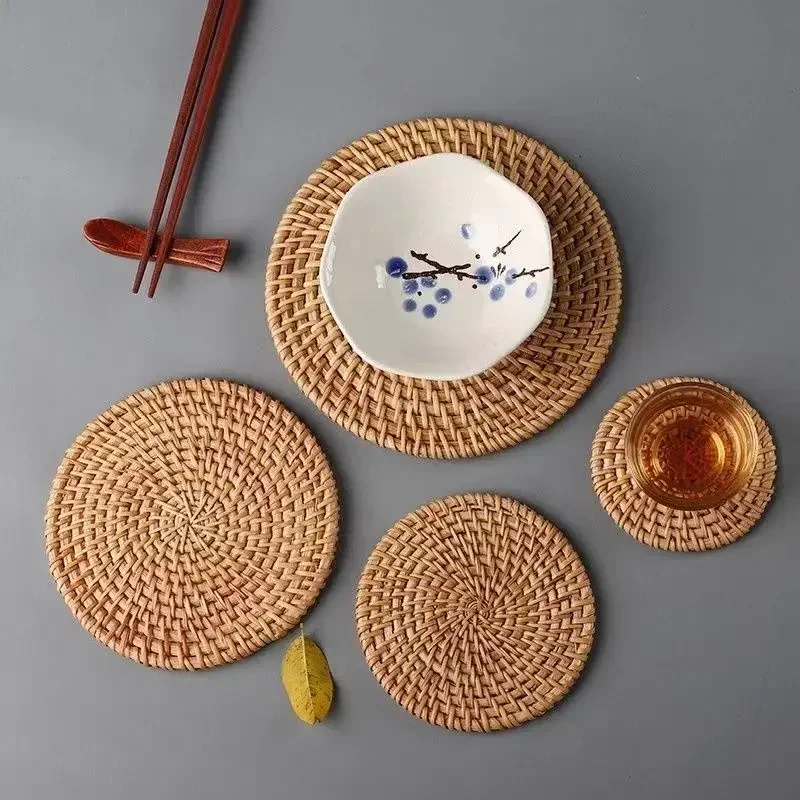 Handmade Round Rattan Coasters - đánh giá và giá Outdoor Furniture Rh