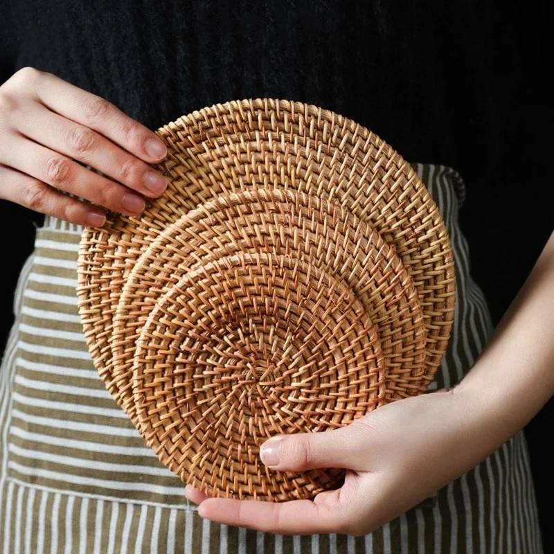 Handmade Round Rattan Coasters - đánh giá và giá Outdoor Furniture Rh