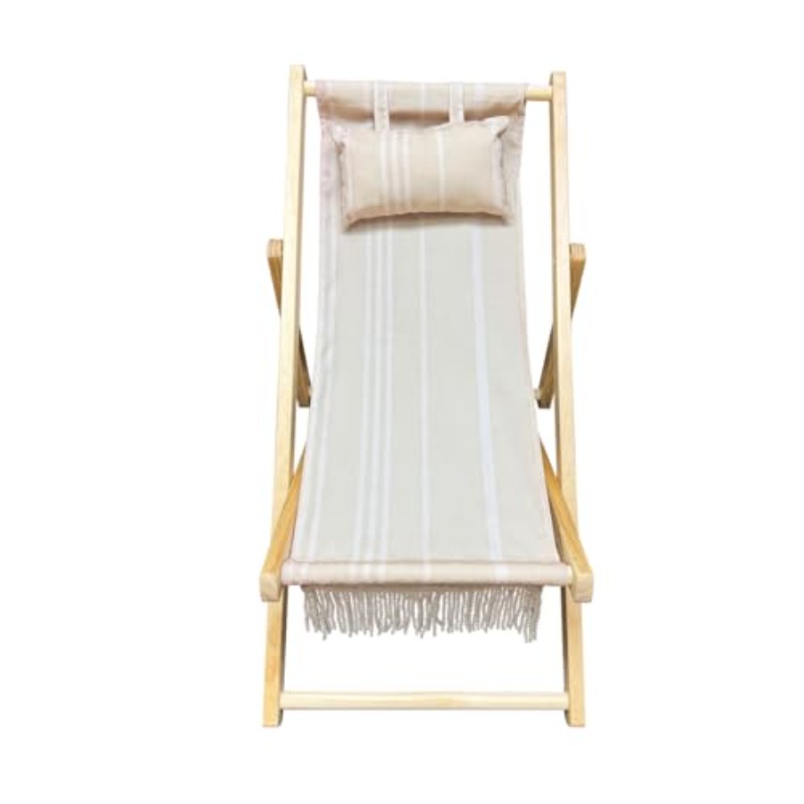 Vintage Sun Lounger Sling Chai - đánh giá và giá Deck Chair Lounger