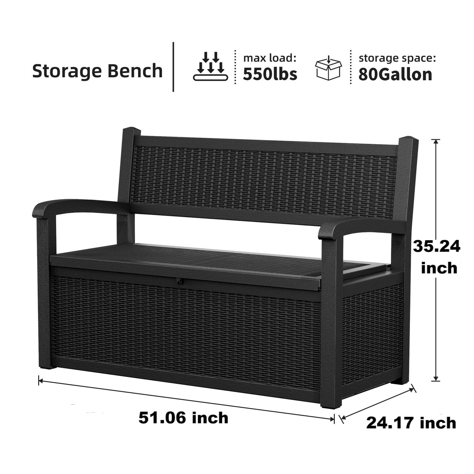 80 Gallon Outdoor Storage Benc - đánh giá và giá Outdoor Furniture With Storage For Cushions