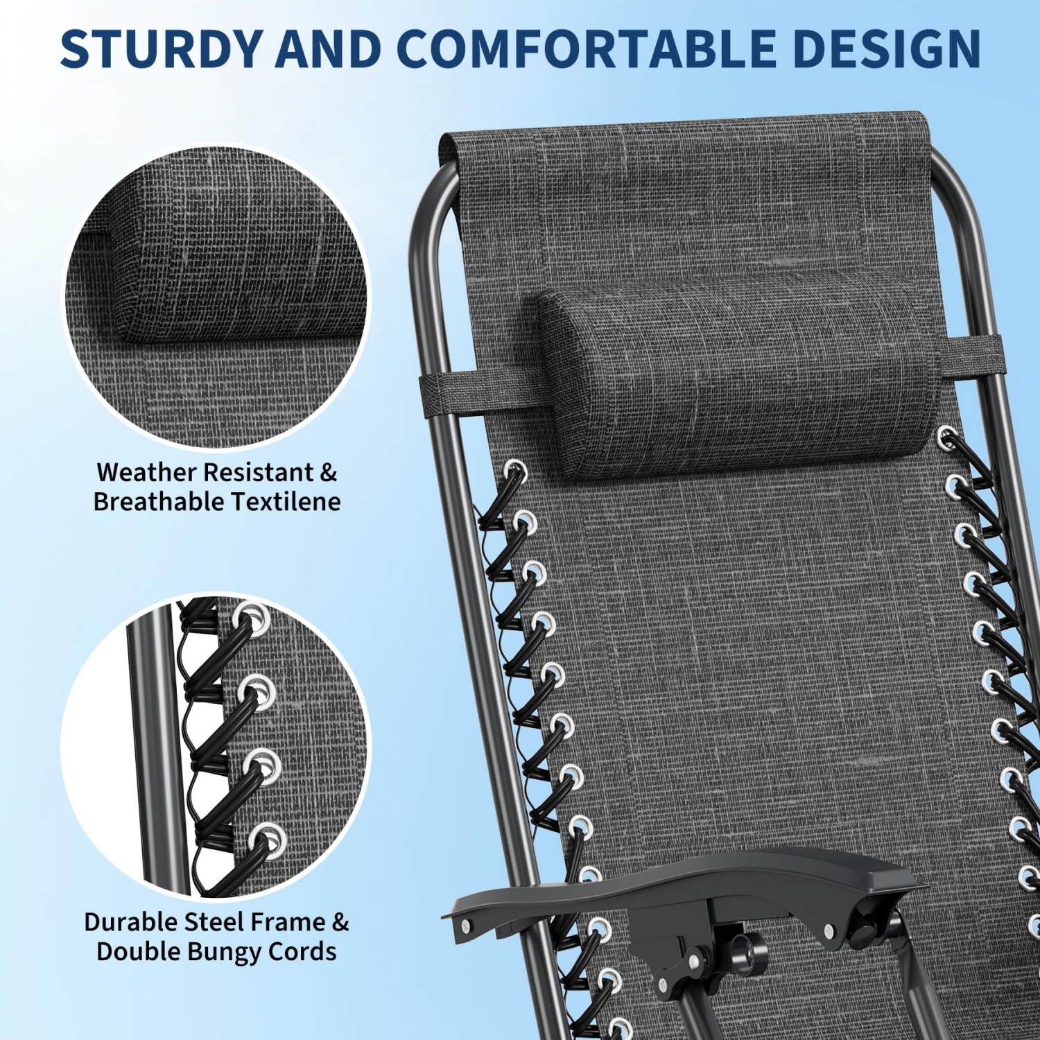 2 Pack Zero Gravity Chair with - đánh giá và giá Deck Chair Lounger
