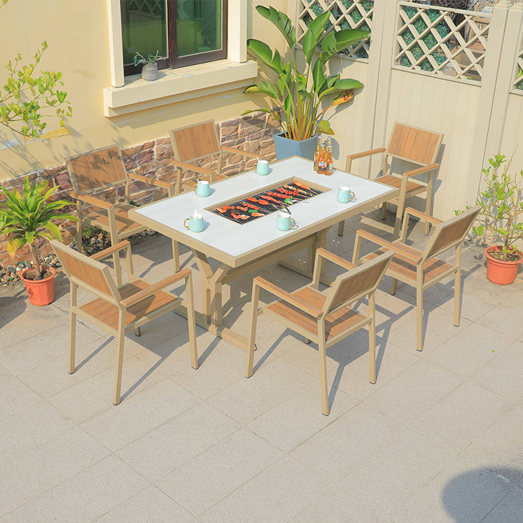 Hot Sale Cast Aluminum Fire Pi - đánh giá và giá Outdoor Furniture Fire Pit Set
