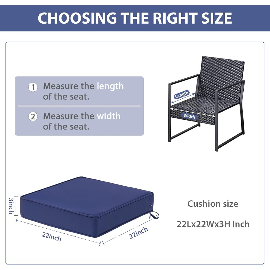 Outdoor Chair Cushions Set of  - đánh giá và giá Outdoor Furniture Cushions 22 X 22