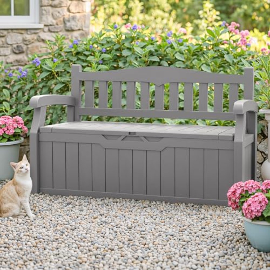 75 Gallon Outdoor Storage Benc - đánh giá và giá Outdoor Furniture With Storage For Cushions