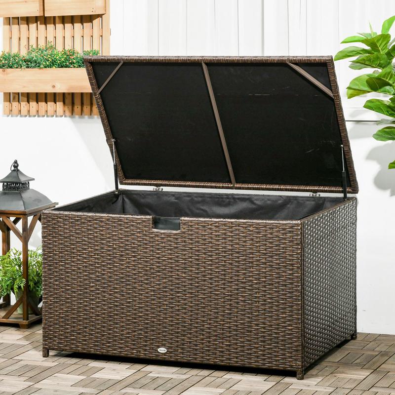 113 Gallon Outdoor Storage Box - đánh giá và giá Outdoor Furniture With Storage For Cushions