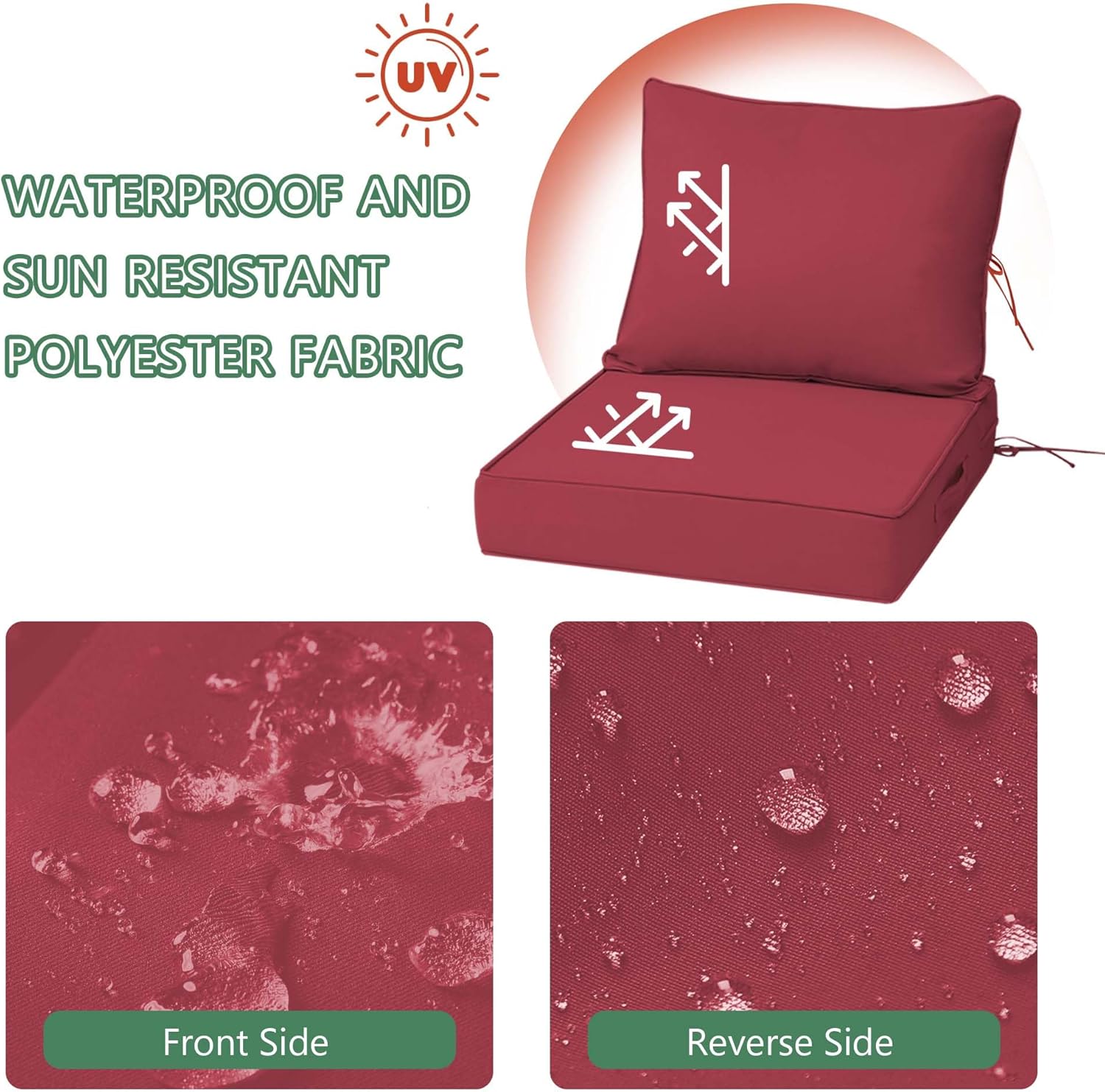 Outdoor Chair Cushions 4 Set,  - đánh giá và giá Outdoor Furniture Cushions 22 X 22