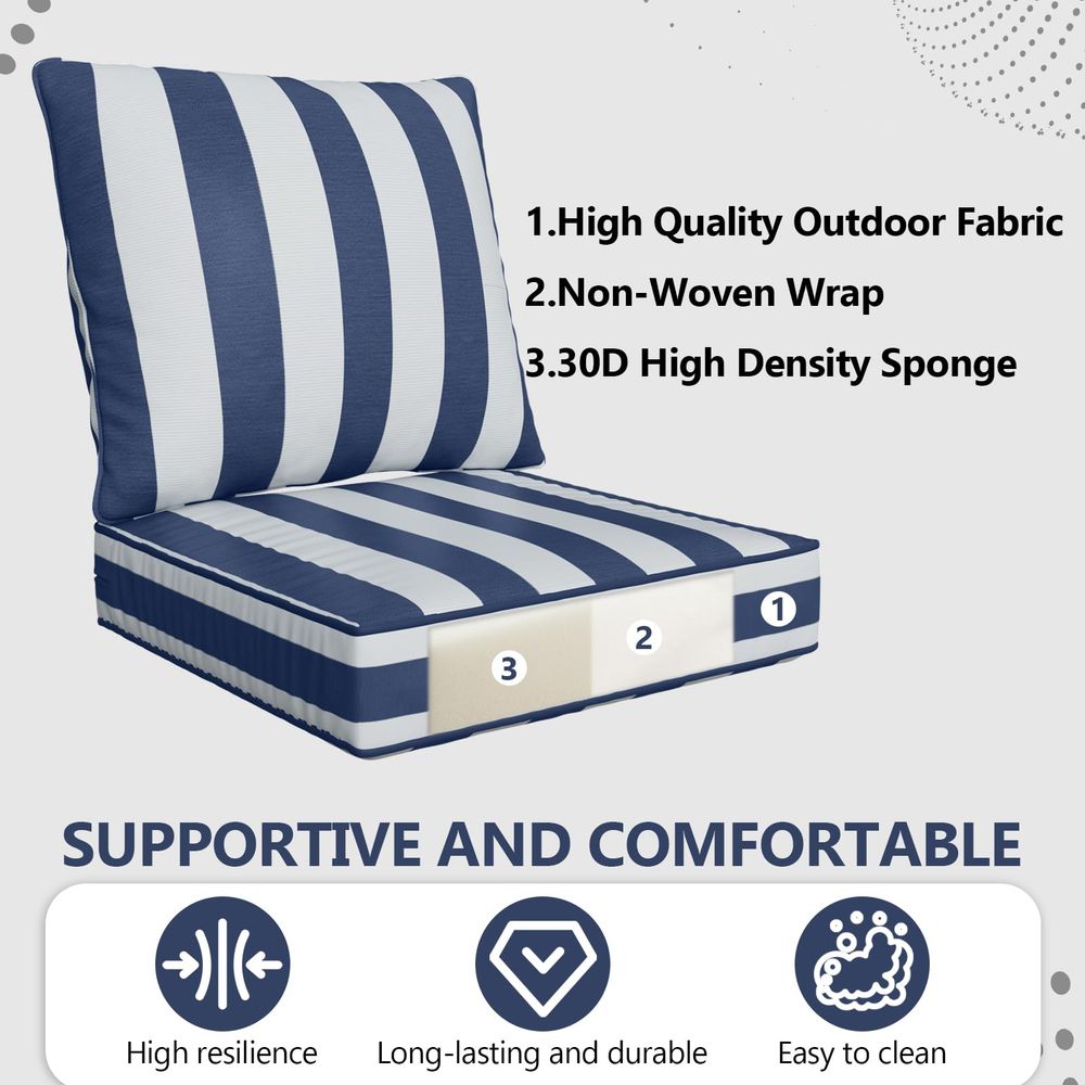 x 22 x 6 Outdoor Deep Seat Cus - đánh giá và giá Outdoor Furniture Cushions 22 X 22
