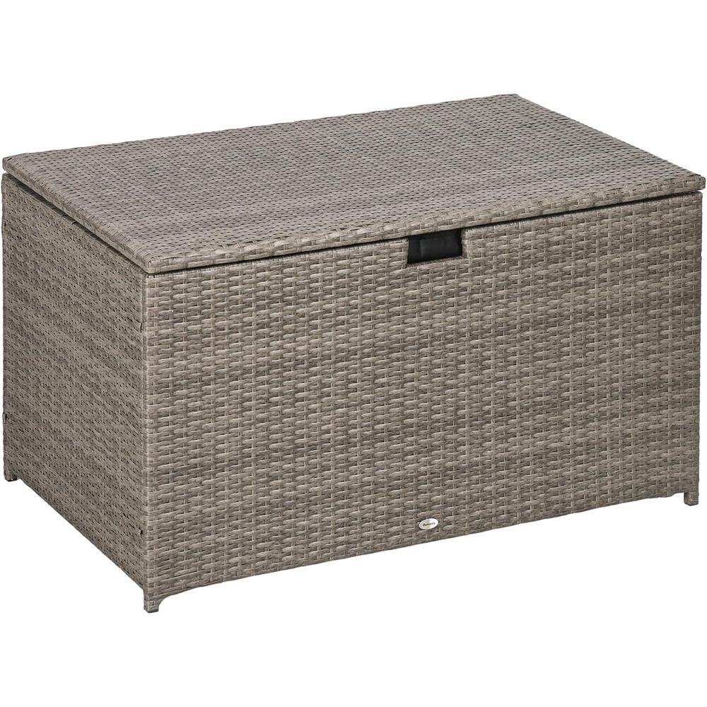 Gray 113 Gallon Rattan Outdoor - đánh giá và giá Outdoor Furniture With Storage For Cushions