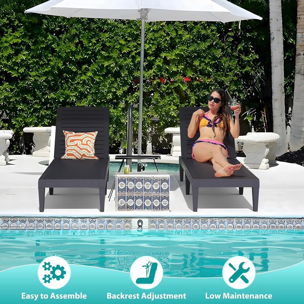 Weather-Resistant Outdoor Loun - đánh giá và giá Deck Chair Lounger