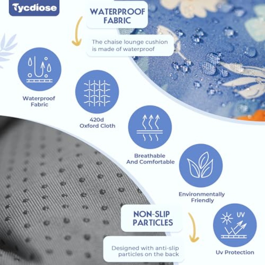 Waterproof Outdoor Chaise Loun - đánh giá và giá Outdoor Furniture Cushions 22 X 22