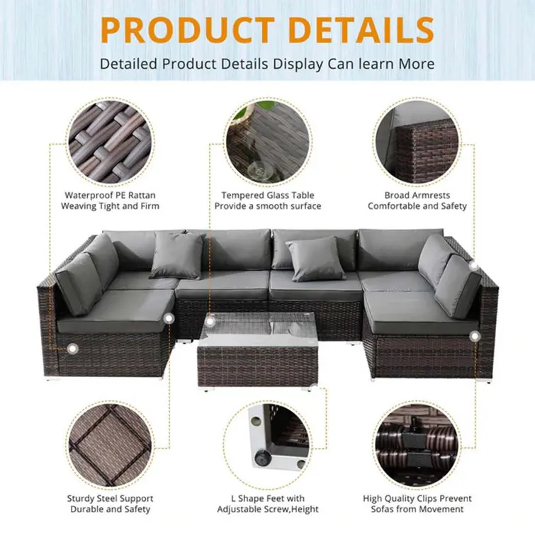Practical Diverse Patio Rattan - đánh giá và giá Outdoor Furniture Factory