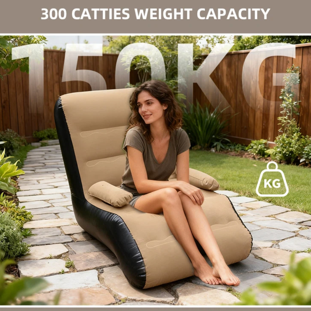 Inflatable Lounger Sofa with S - đánh giá và giá Outdoor Furniture With Storage For Cushions