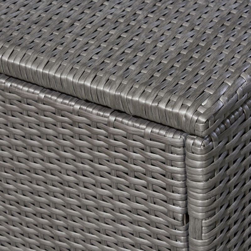 Dark Gray Rattan Outdoor Stora - đánh giá và giá Outdoor Furniture With Storage For Cushions