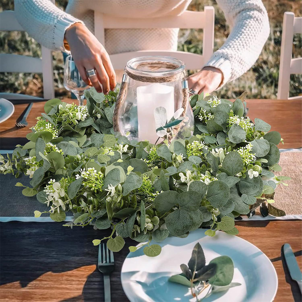 Artificial Eucalyptus Garland  - đánh giá và giá Outdoor Furniture Rh