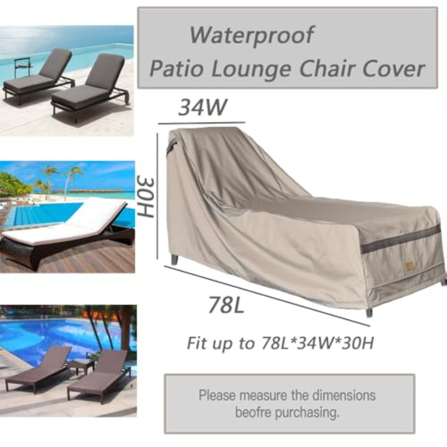 Patio Chaise Lounge Cover Wate - đánh giá và giá Outdoor Furniture Covers Waterproof