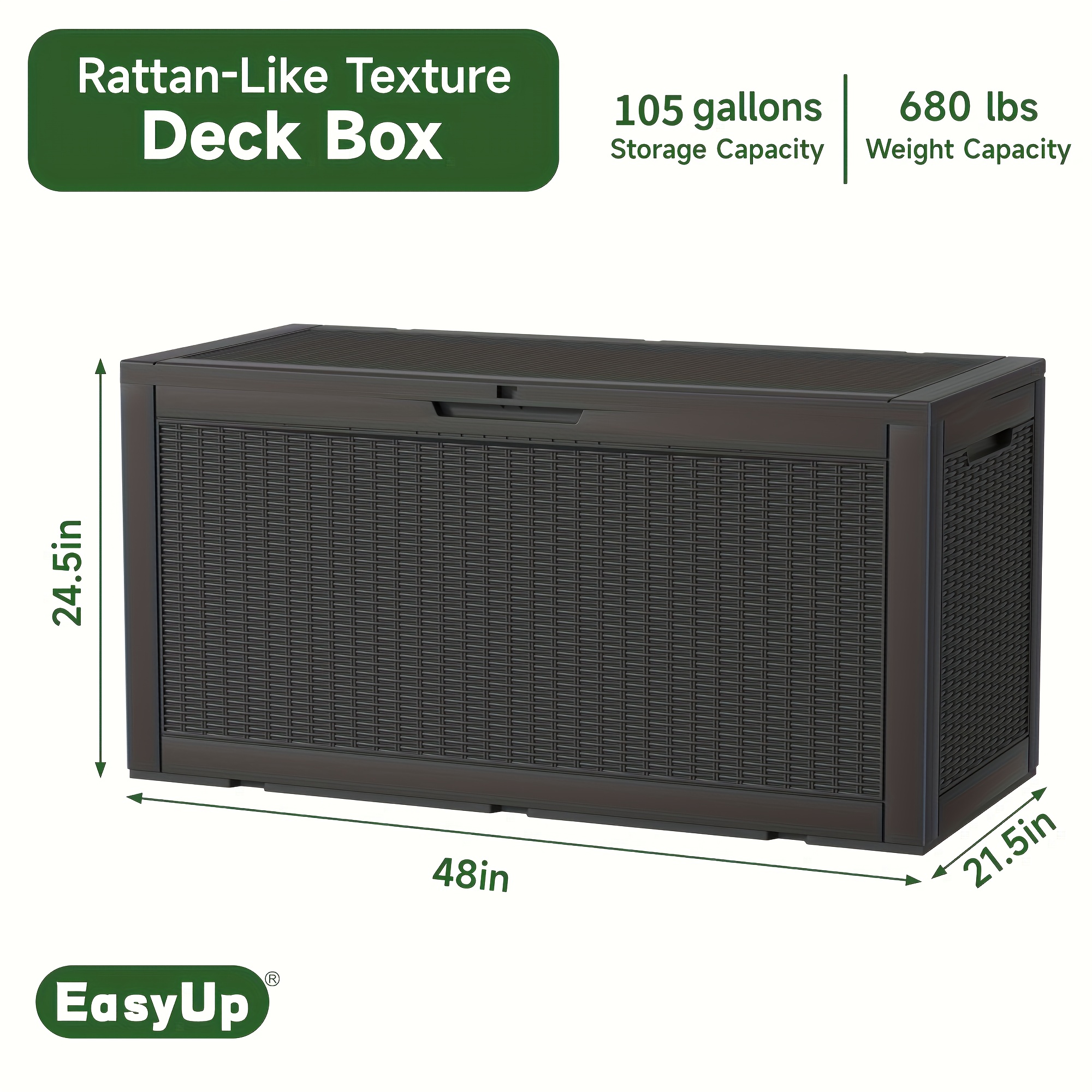 105 Gallon Waterproof Large Re - đánh giá và giá Outdoor Furniture With Storage For Cushions