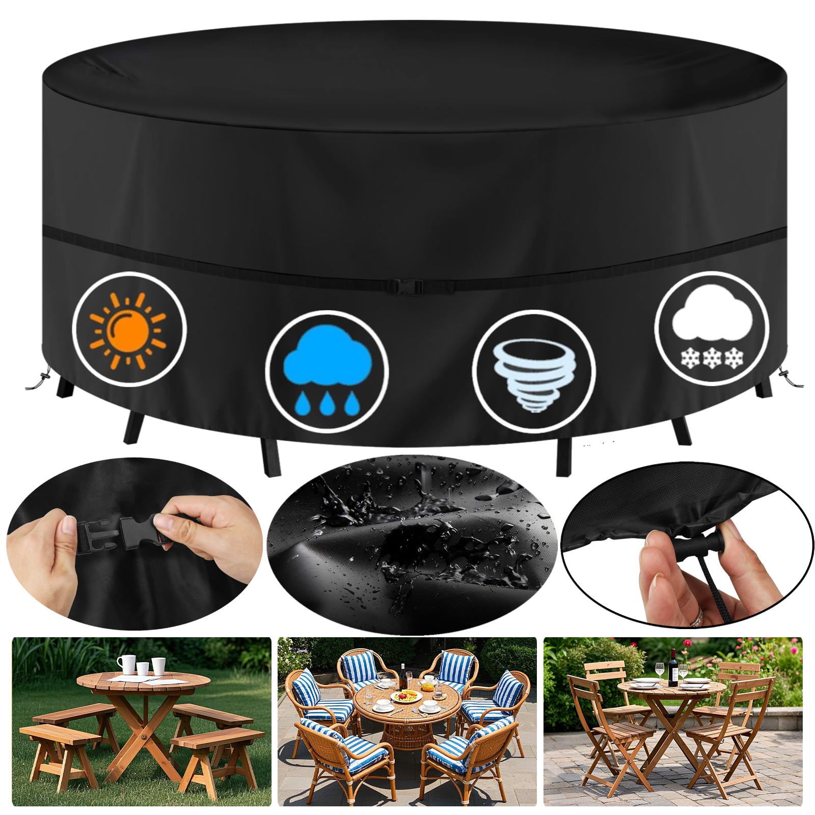 Round Waterproof Garden Furnit - đánh giá và giá Outdoor Furniture Varnish
