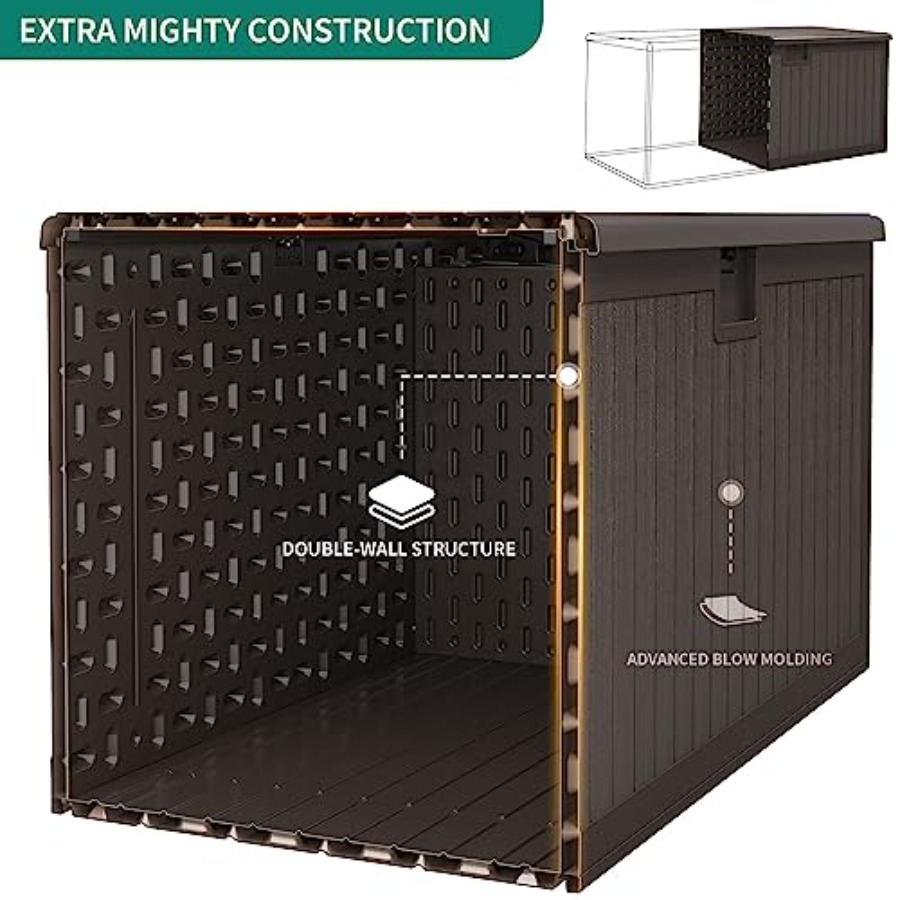 XXL Large Deck Box, Outdoor St - đánh giá và giá Outdoor Furniture With Storage For Cushions