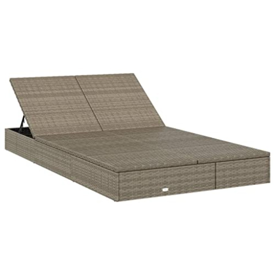 2-Person Sunbed with Cushions  - đánh giá và giá Deck Chair Lounger
