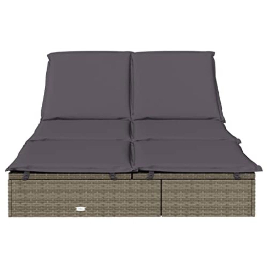 2-Person Sunbed with Cushions  - đánh giá và giá Deck Chair Lounger