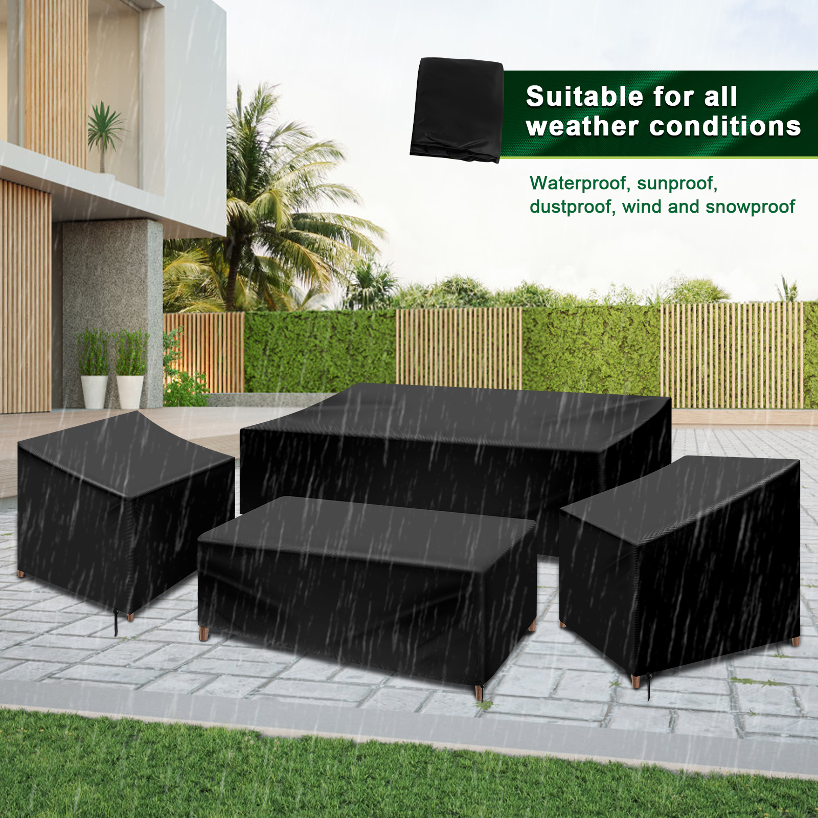 4Pcs Patio Furniture Cover Set - đánh giá và giá Outdoor Furniture Varnish