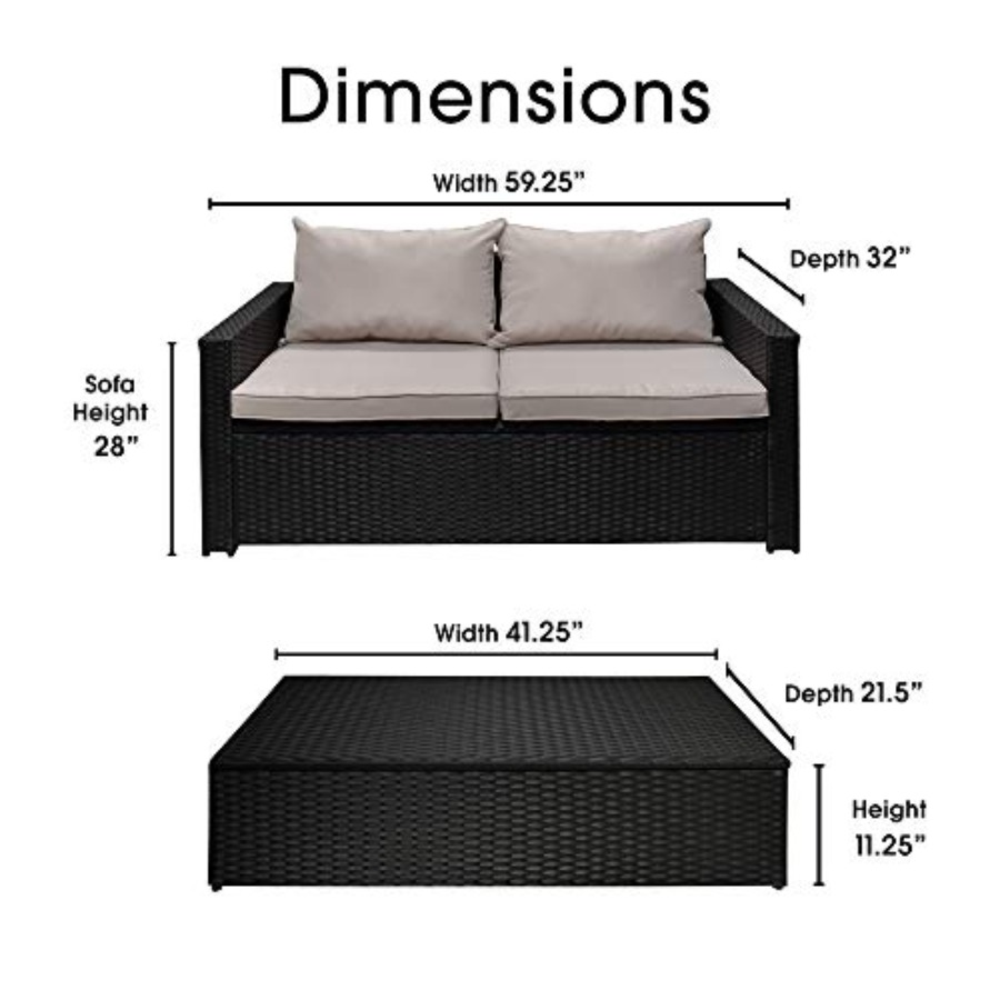 Outdoor patio furniture set fo - đánh giá và giá Outdoor Furniture With Storage For Cushions