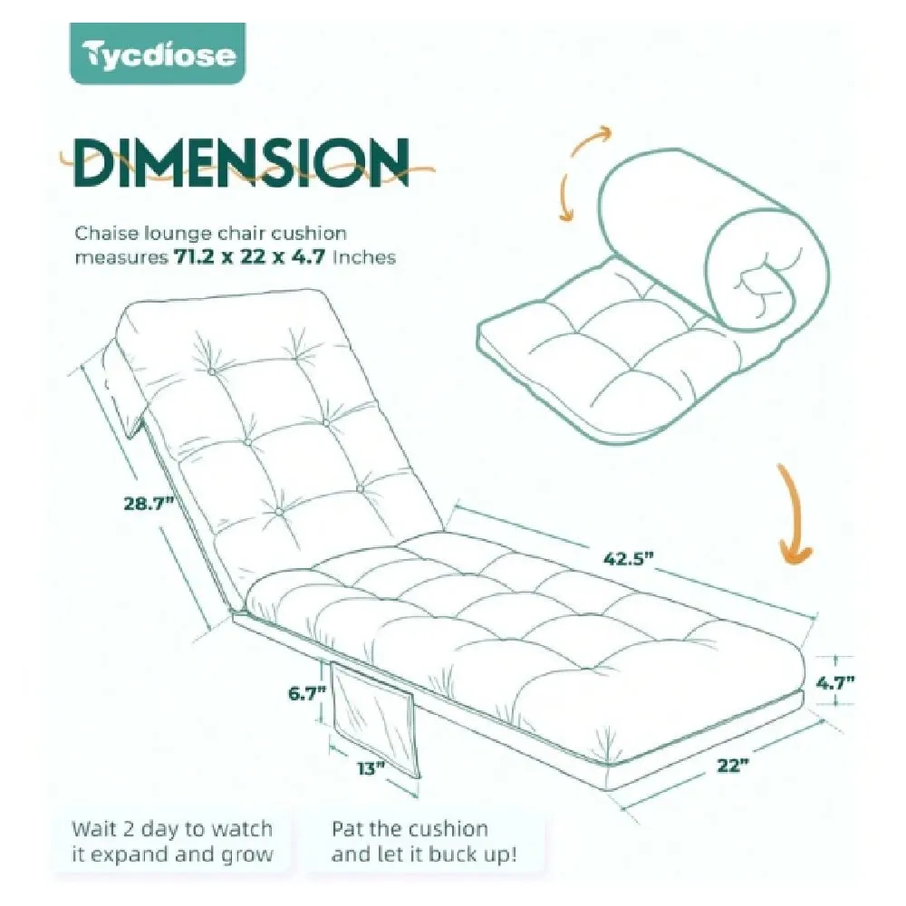 Chaise Lounge Chair Cushion, 7 - đánh giá và giá Outdoor Furniture Cushions 22 X 22