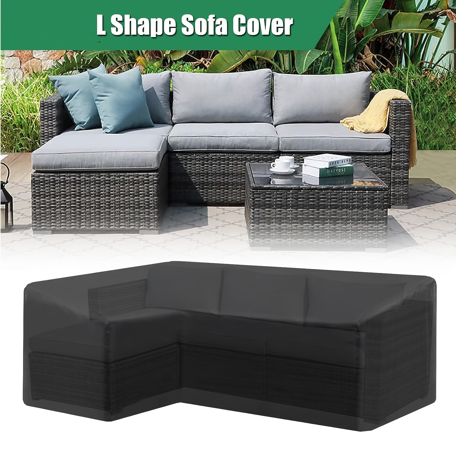 L-shaped Outdoor Sofa Cover, W - đánh giá và giá Outdoor Furniture Varnish